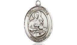 [8042SSY] Sterling Silver Saint Gerard Majella Medal - With Box