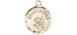 [0601ZGF] 14kt Gold Filled Graduation Medal