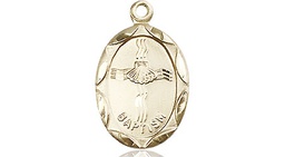 [0612BAGF] 14kt Gold Filled Baptism Medal