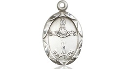 [0612BASS] Sterling Silver Baptism Medal