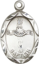 [0612BASS] Sterling Silver Baptism Medal