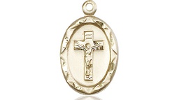 [0612CFGF] 14kt Gold Filled Crucifix Medal