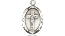 [0612CFSS] Sterling Silver Crucifix Medal