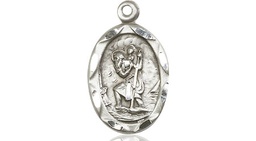 [0612CSS] Sterling Silver Saint Christopher Medal