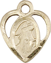 [5407KT] 14kt Gold Guardian Angel Medal