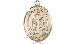 [8045GF] 14kt Gold Filled Saint Hubert of Liege Medal