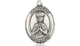 [8046SS] Sterling Silver Saint Henry II Medal