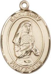 [8047GF] 14kt Gold Filled Saint Emily de Vialar Medal