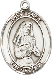 [8047SS] Sterling Silver Saint Emily de Vialar Medal