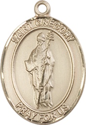 [8048GF] 14kt Gold Filled Saint Gregory the Great Medal