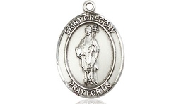 [8048SSY] Sterling Silver Saint Gregory the Great Medal - With Box
