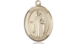 [8052GF] 14kt Gold Filled Saint Justin Medal