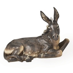 [RO-34984] 39" Scale Color Donkey Nativty - Christmas