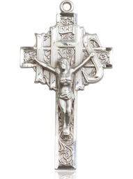 [0100SS] Sterling Silver Crucifix Medal