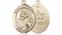 [8053GF2] 14kt Gold Filled Saint Joan of Arc Army Medal