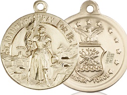 [0193GF1] 14kt Gold Filled Saint Joan of Arc Air Force Medal