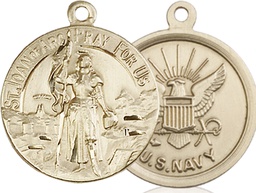 [0193GF6] 14kt Gold Filled Saint Joan of Arc Navy Medal