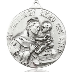 [0203DSS] Sterling Silver Saint Anthony Medal