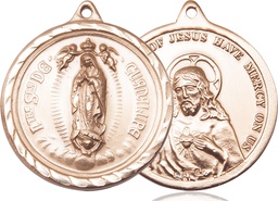 [0203FGF] 14kt Gold Filled Our Lady of Guadalupe Medal