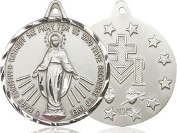 [0203MSSY] Sterling Silver Miraculous Medal - With Box