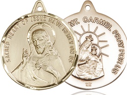 [0203SGF] 14kt Gold Filled Scapular Medal