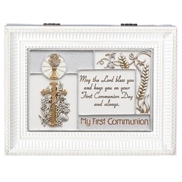 [RO-W0185] My First Communion White Lg Bx - Communion