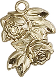 [0204GF] 14kt Gold Filled Rose Medal