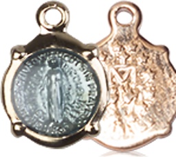 [0206MSSG] Gold Plate Sterling Silver Miraculous Medal