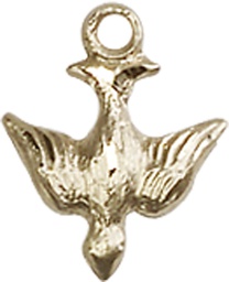 [0208GF] 14kt Gold Filled Holy Spirit Medal