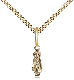 [0209GF/18G] 14kt Gold Filled Infant Pendant on a 18 inch Gold Plate Light Curb chain