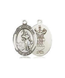 [8053SS1] Sterling Silver Saint Joan of Arc Air Force Medal