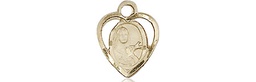 [5409KT] 14kt Gold Saint Theresa Medal