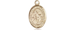 [9039KT] 14kt Gold Saint Gabriel the Archangel Medal