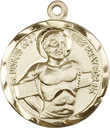 [5436KT] 14kt Gold Dismas Medal