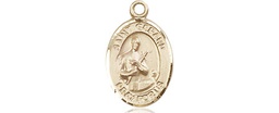 [9042KT] 14kt Gold Saint Gerard Majella Medal