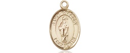 [9048KT] 14kt Gold Saint Gregory the Great Medal