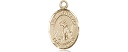 [9053KT] 14kt Gold Saint Joan of Arc Medal