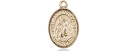 [9054KT] 14kt Gold Saint John the Baptist Medal