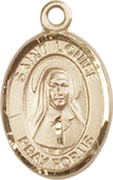 [9064KT] 14kt Gold Saint Louise de Marillac Medal