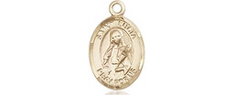 [9065KT] 14kt Gold Saint Lucia of Syracuse Medal