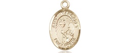 [9072KT] 14kt Gold Saint Margaret Mary Alacoque Medal