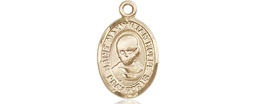 [9073KT] 14kt Gold Saint Maximilian Kolbe Medal