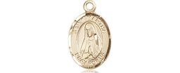 [9075KT] 14kt Gold Saint Martha Medal