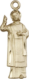 [5938KT] 14kt Gold Saint Stephen Medal