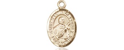 [9089KT] 14kt Gold Saint Martin de Porres Medal