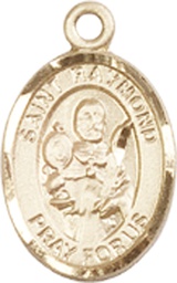 [9091KT] 14kt Gold Saint Raymond Nonnatus Medal