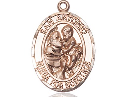 [7004SPKT] 14kt Gold San Antonio Medal