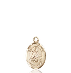 [9114KT] 14kt Gold Saint William of Rochester Medal