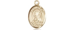 [9123KT] 14kt Gold Saint Brigid of Ireland Medal
