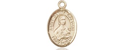 [9130KT] 14kt Gold Saint Gemma Galgani Medal